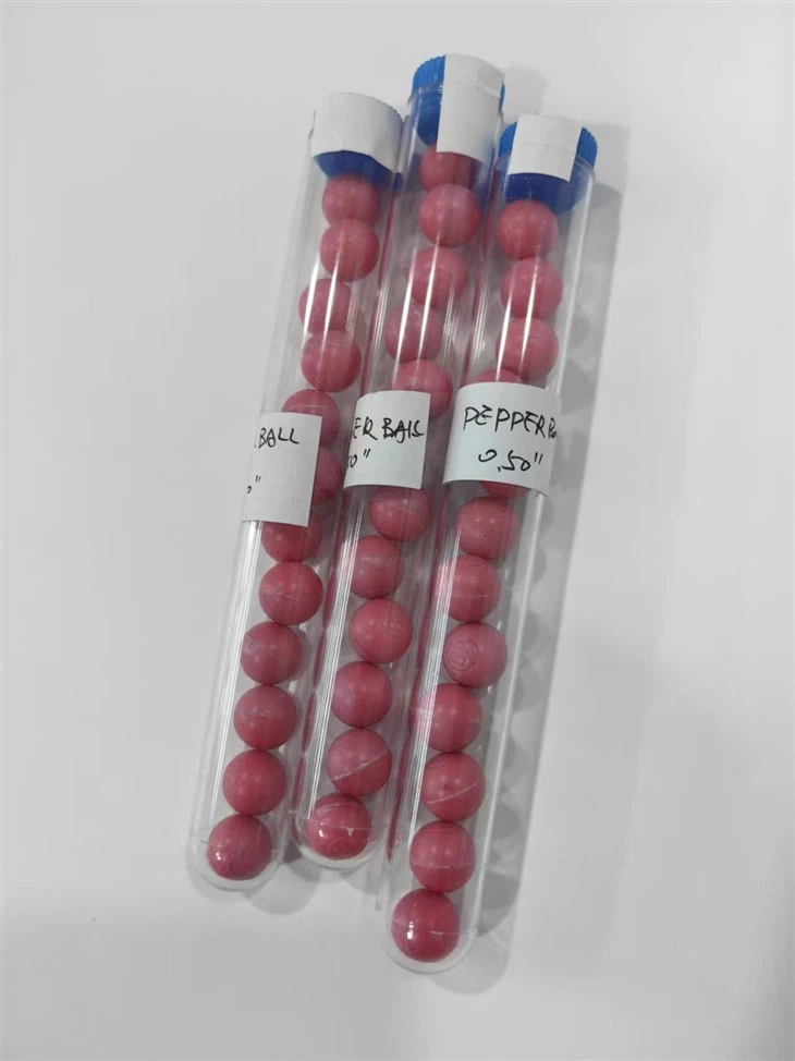 Liathróidí sileacain rubair fluaraiseacha 100x do liathróidí péint do phiostail gunnaí cosanta 68 Cal